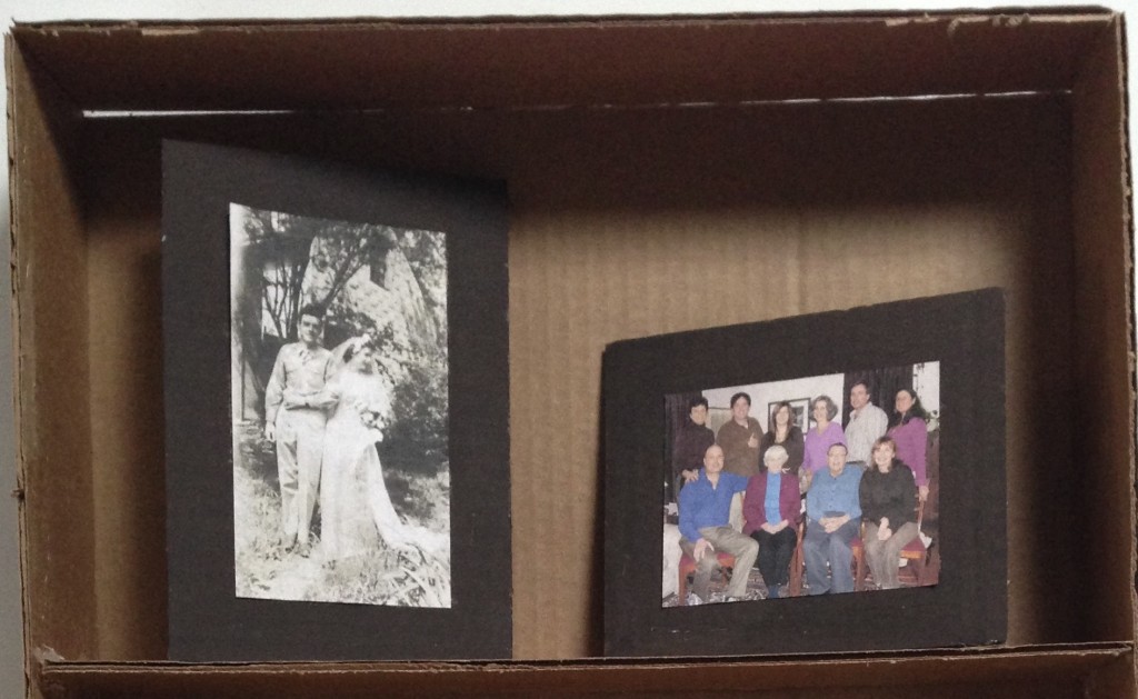 Cardboard picture frames