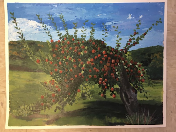 Apple Orchard painting